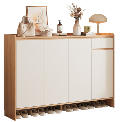 实木鞋柜楼道门口多层收纳储物架