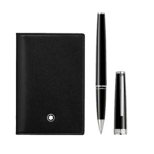 【自营】MONTBLANC万宝龙大班系列PIX黑色签字笔名片包套装128954