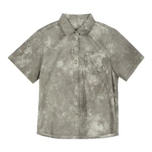 江南布衣童装扎染纯棉短袖衬衫外套休闲舒适夏男童儿童jnbybyjnby
