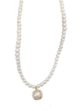 法式巴洛克风轻奢淡水珍珠项链