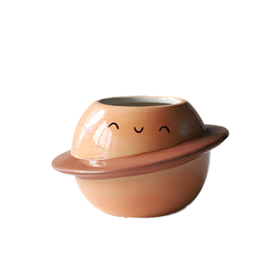 创意星球小花盆陶瓷盆仙人掌多肉客厅桌面简约原创个性新款