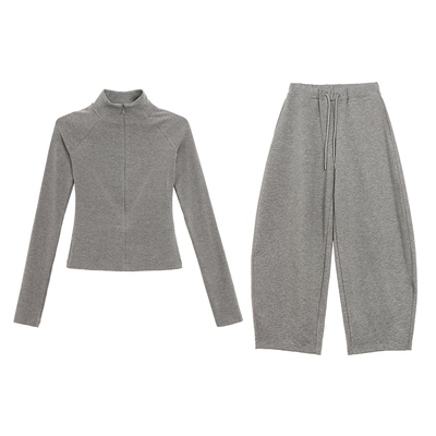 高品精梳棉莫代尔复古卫衣套装