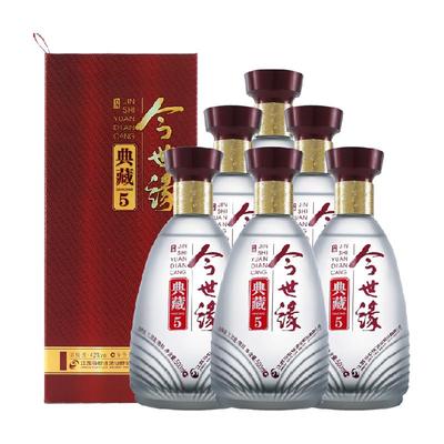 今世缘42度典藏5白酒500ml×6瓶
