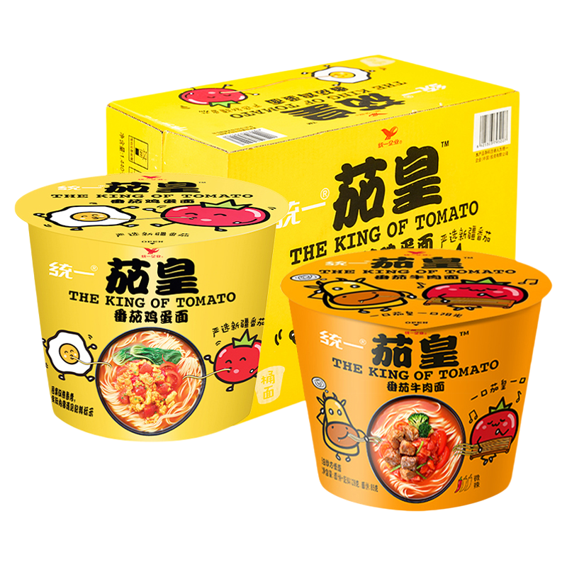 统一茄皇番茄鸡蛋面整箱
