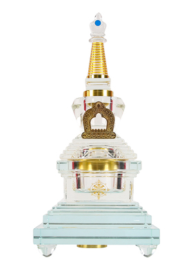 透明水晶供佛塔家用菩提舍利塔