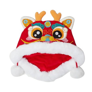 虎头帽汉服搭配大人跨年演出可爱冬季保暖儿童风景区摄影道具帽子