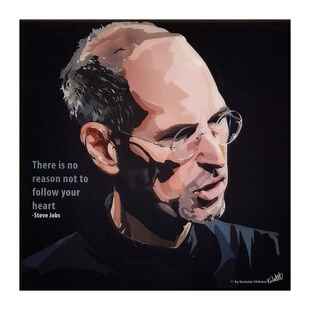 52*52cm现货挂画苹果史蒂夫乔布斯Steve Jobs泰国波普艺术装饰画