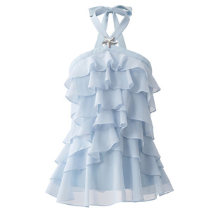 【现货】FGHT易碎商店·晨雾花园浪漫度假风荷叶边套装裙新娘晨服