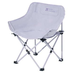 【紫境探野】牧高笛月亮椅折叠椅凳子碳钢小马扎户外露营休闲椅