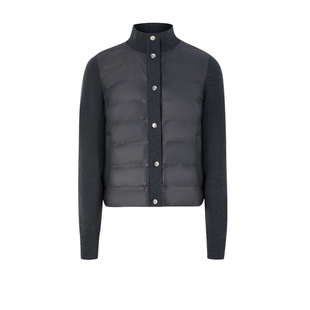 【90%鹅绒】PRICH轻薄排骨羽绒服冬季新品拼接羊毛袖外套女