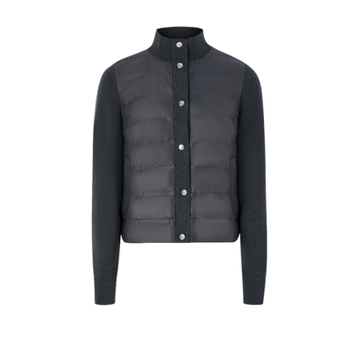 【90%鹅绒】PRICH轻薄排骨羽绒服冬季拼接羊毛袖外套女