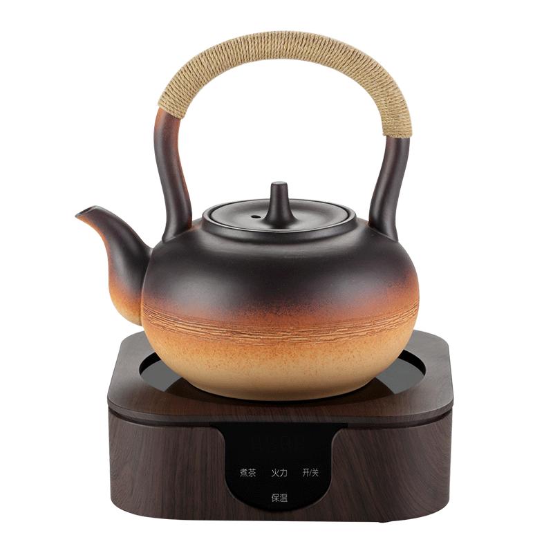 家用陶瓷泡茶壶烧水壶电陶炉侧把过滤煮茶器老白茶普洱小青柑专用