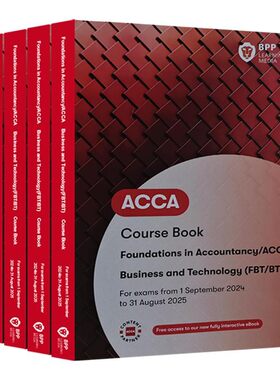[对应BPP版F6教材+练习册]2026-2027版ACCA Taxation FA 2025 (TX-UK) Course Book & Exam Practice Kit