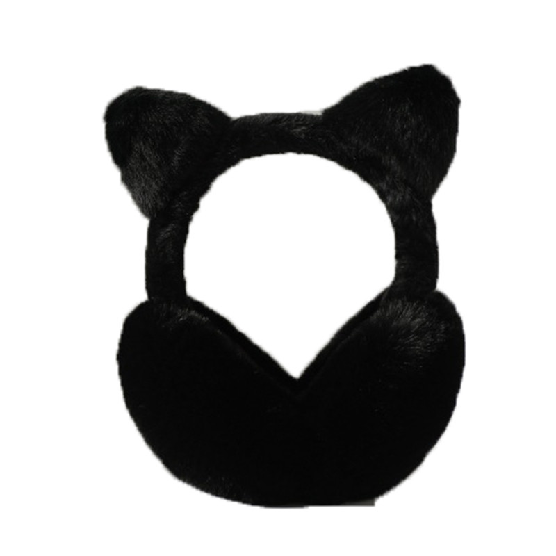 可爱猫耳毛绒防风保暖骑行耳套