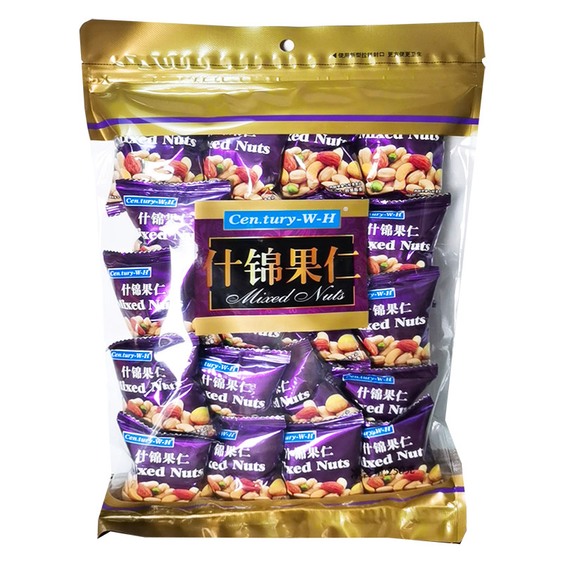 包邮CENTURY-W-H什锦果仁香脆鱼仔花生袋装办公室解馋下酒菜零食