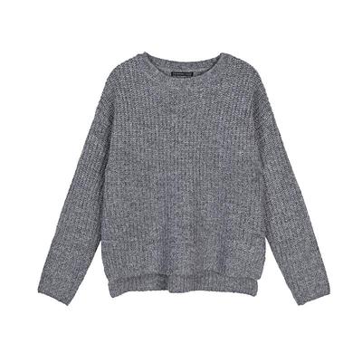 s.deer圆领开衩针织衫