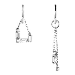 Department耳环 解构耳环不对称小众原创通勤百搭饰品首饰气质女