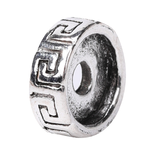 长城纹隔片藏银手链项链 星月金刚菩提佛珠隔珠手工DIY饰品配件