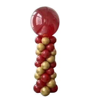 双十一元旦开业布置宝石红气球链立柱半拱门商场店铺门口装饰汽球