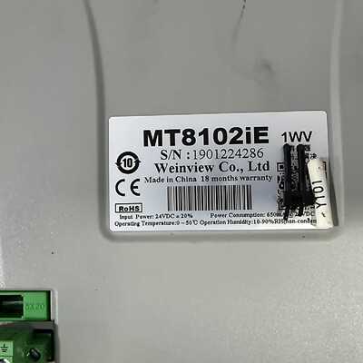 【询价】#触摸屏 威纶通触摸屏，MT8102iE，  ，适用