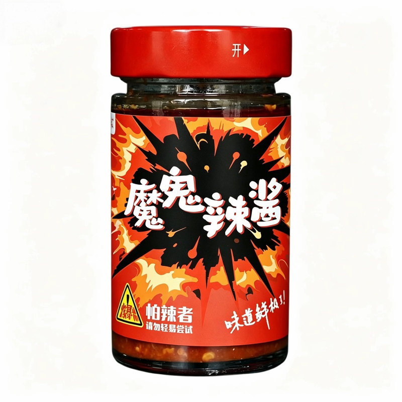 爆辣魔鬼辣椒酱拌饭拌面下饭