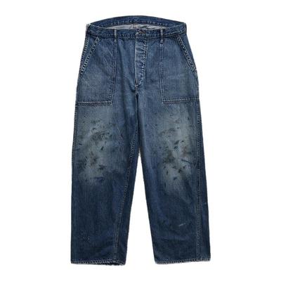 BOWWOW日产水洗污渍做旧牛仔裤