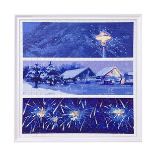 拼图成人版500片四季盈冬一烁高级感治愈解闷手工diy玩具生日礼物