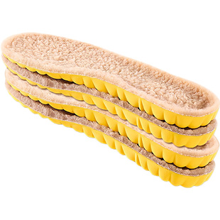 羊羔绒保暖鞋垫男女吸汗防臭加绒加厚防寒毛绒软底舒适羊毛棉冬季