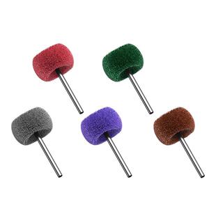 百洁布磨头纤维尼龙轮打磨头3mm柄金属除锈抛光打磨不锈钢拉丝轮