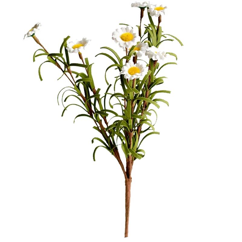 久伴真花干花雏菊矢车菊永生花束插花客厅餐桌装饰摆件侘寂高级感