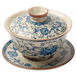 JOJO'S L. PD.bestow.陶瓷青花汝窑三才盖碗茶杯泡茶碗 | 户赋