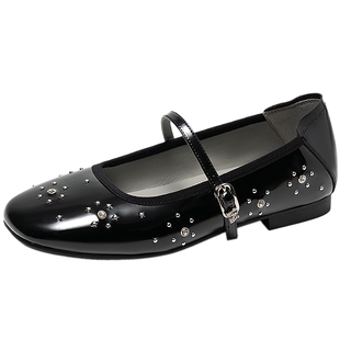 孙乐言同款MIO米奥玛丽珍2026春季新款闪钻法式芭蕾舞鞋女鞋单鞋