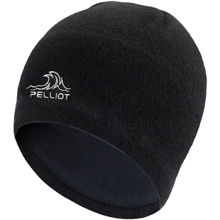 【晴川】伯希和户外针织帽男polartec跑步防风冷帽登山滑雪羊毛帽