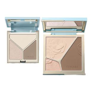 彩棠TIMAGE修容盘三色盘4.0哑光高光阴影遮瑕提亮面膏粉官方正品