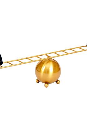 思考者体操秋千美式风金属工艺品