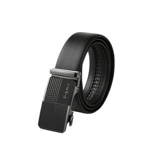 HLA/海澜之家纯色皮带2026新款自动扣合金扣头商务绅士纯色腰带男