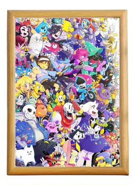 传说之下undertale木质桌面相框