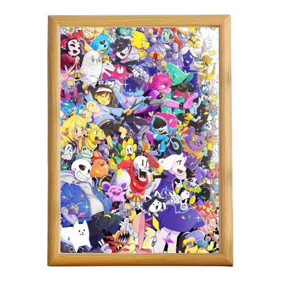 传说之下undertale木质桌面相框