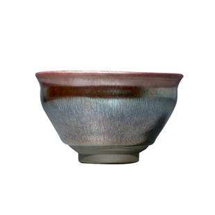 卓立旗建盏七彩窑变手工天目盏收藏级品茗杯茶具茶杯高端主人杯