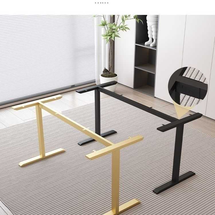 电脑桌腿铁艺吧台支架桌腿批发办公桌支架桌子电支架竞工字型餐桌