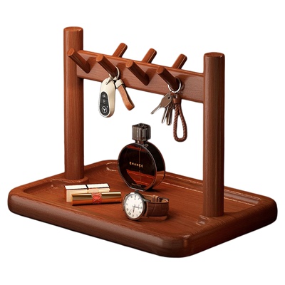 【实木】入户门玄关钥匙置物架