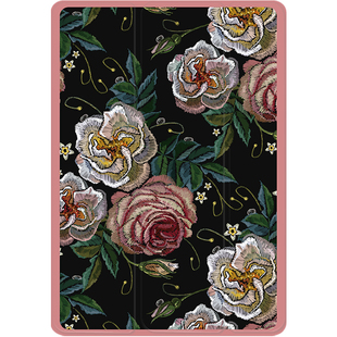 ipad9保护套带笔槽ins风mini6花pro11亚克力2021防弯曲air4透明壳2020版全包10.2英寸12.9全面屏8三折5平板壳