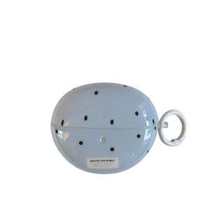 简约ins风蓝底波点适用华为FreeClip2夹耳式耳机壳华为freebuds7i保护套se2/se3三星buds3pro软壳2pro防摔FE