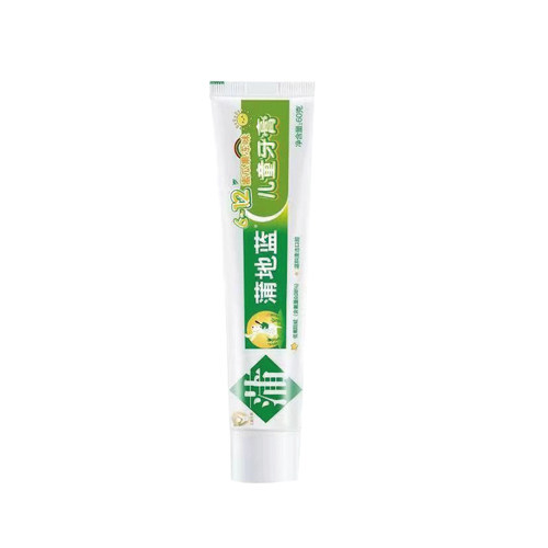 蒲地蓝儿童3-6-12岁换牙期牙膏小学生含氟防龋小孩健齿龋齿