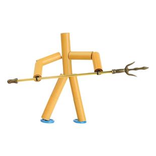 六年级竹节人对战玩具小学生高级版材料包益智手工双人pk擂台桌子