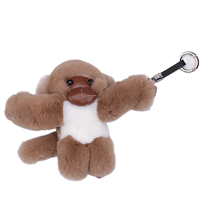 凝天裘缘包挂饰钥匙扣真獭兔毛