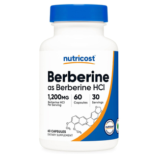 美国原装Nutricost Berberine小檗碱600毫克60粒 黄连素胶囊