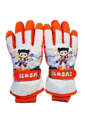 儿童哪吒手套冬季滑雪防泼水