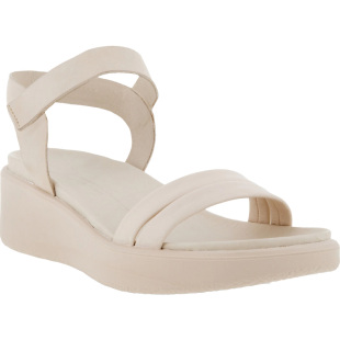 Ecco爱步女鞋夏季新款休闲高跟一字带坡跟缓震凉鞋 柔畅273303