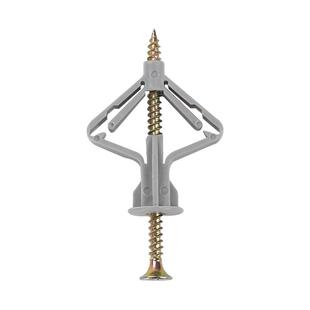 石膏板木板专用飞机型蝴蝶型塑料膨胀管自攻螺丝套装胶塞螺栓涨塞